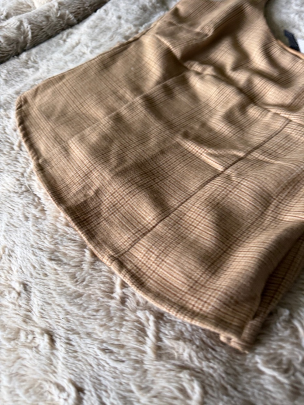 Women’s Tan Plaid Cami Top - Picture 3 of 6